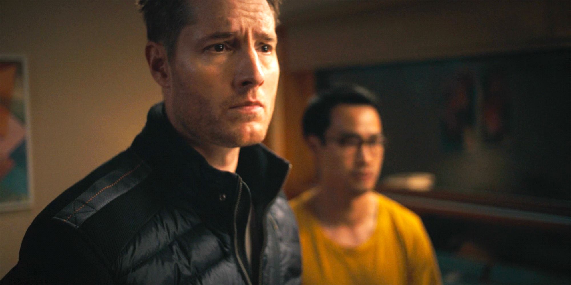 Colter and Jackson Cheong in Tracker look worried.