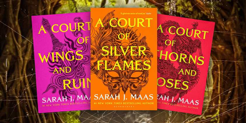 A Court of Thorns and Roses book cover imagery 