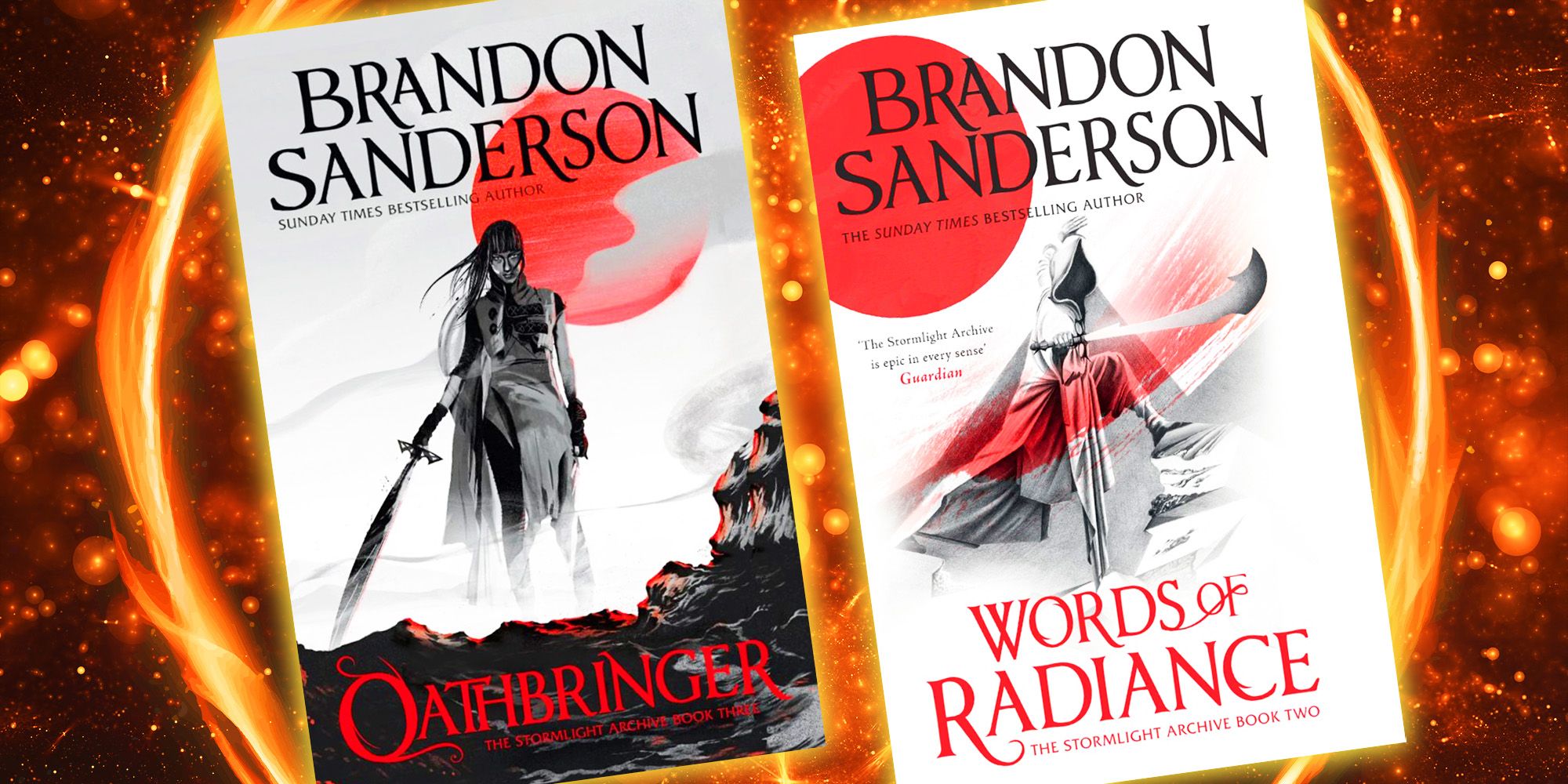 Covers of Words of Radiance and Oathbringer