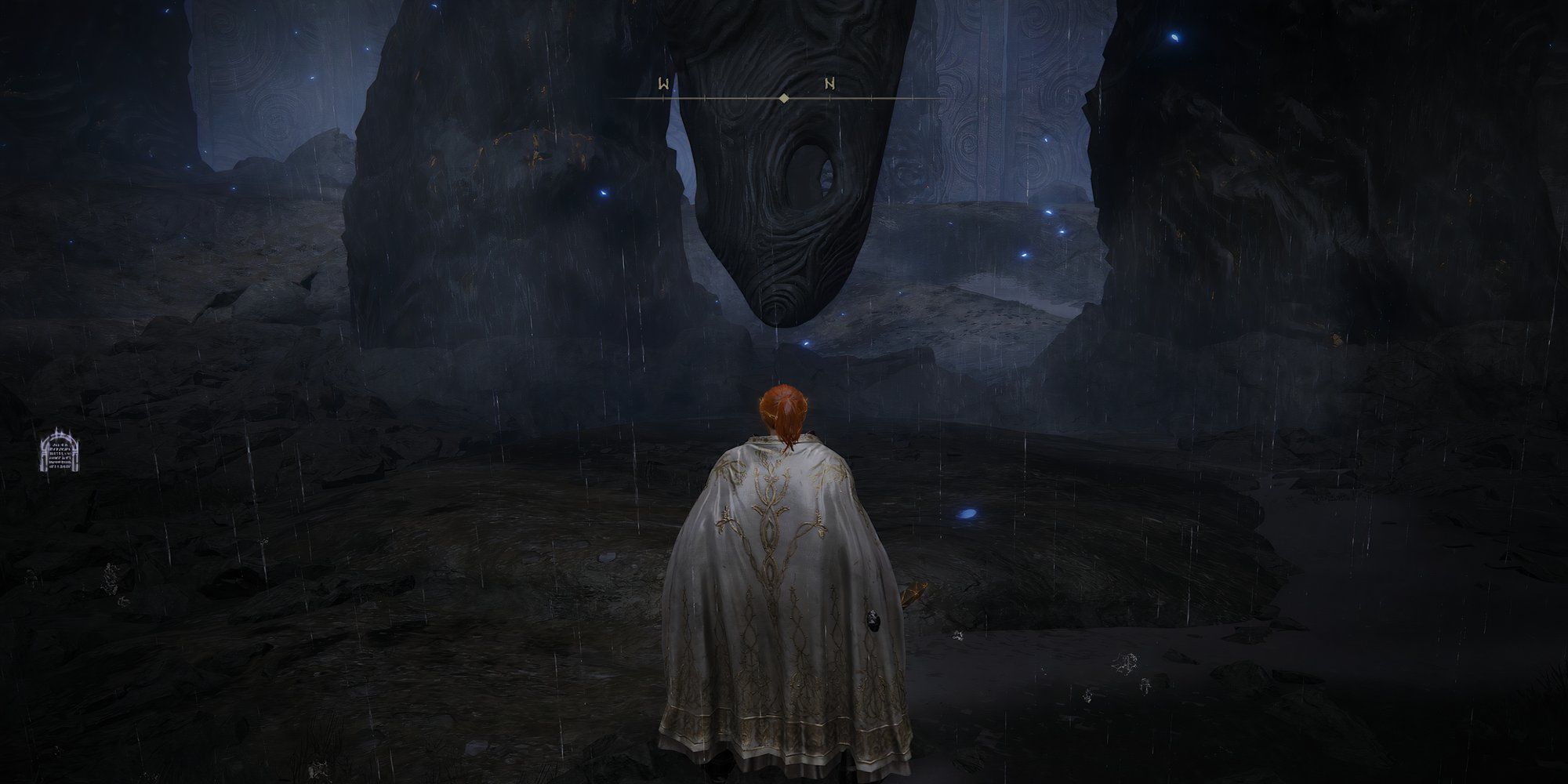 The location of the Crimson Seed Talisman +1 in the Finger Ruins of Rhia in Elden Ring