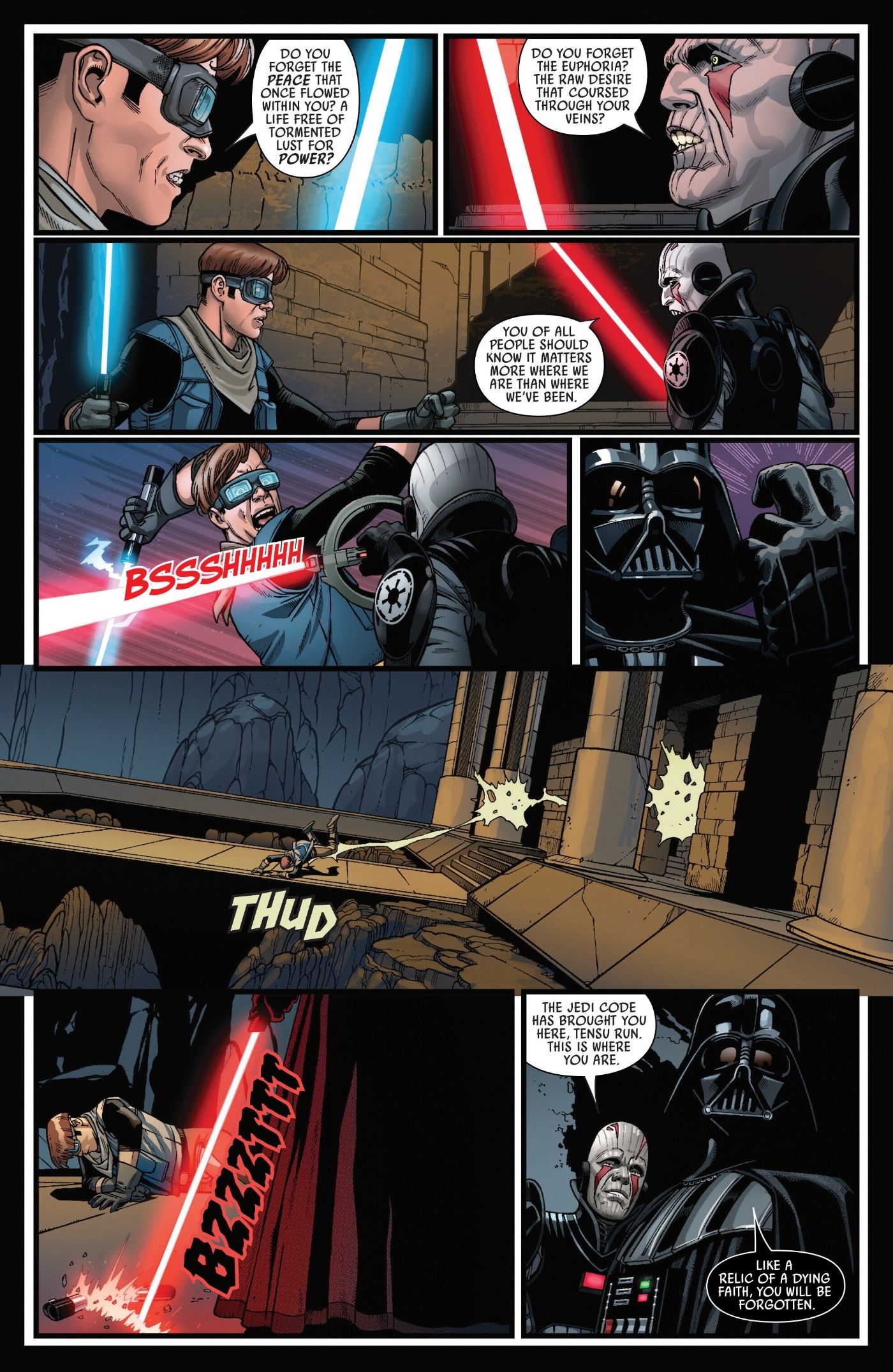 Darth Vader and Grand Inquisitor Face Tensu Run