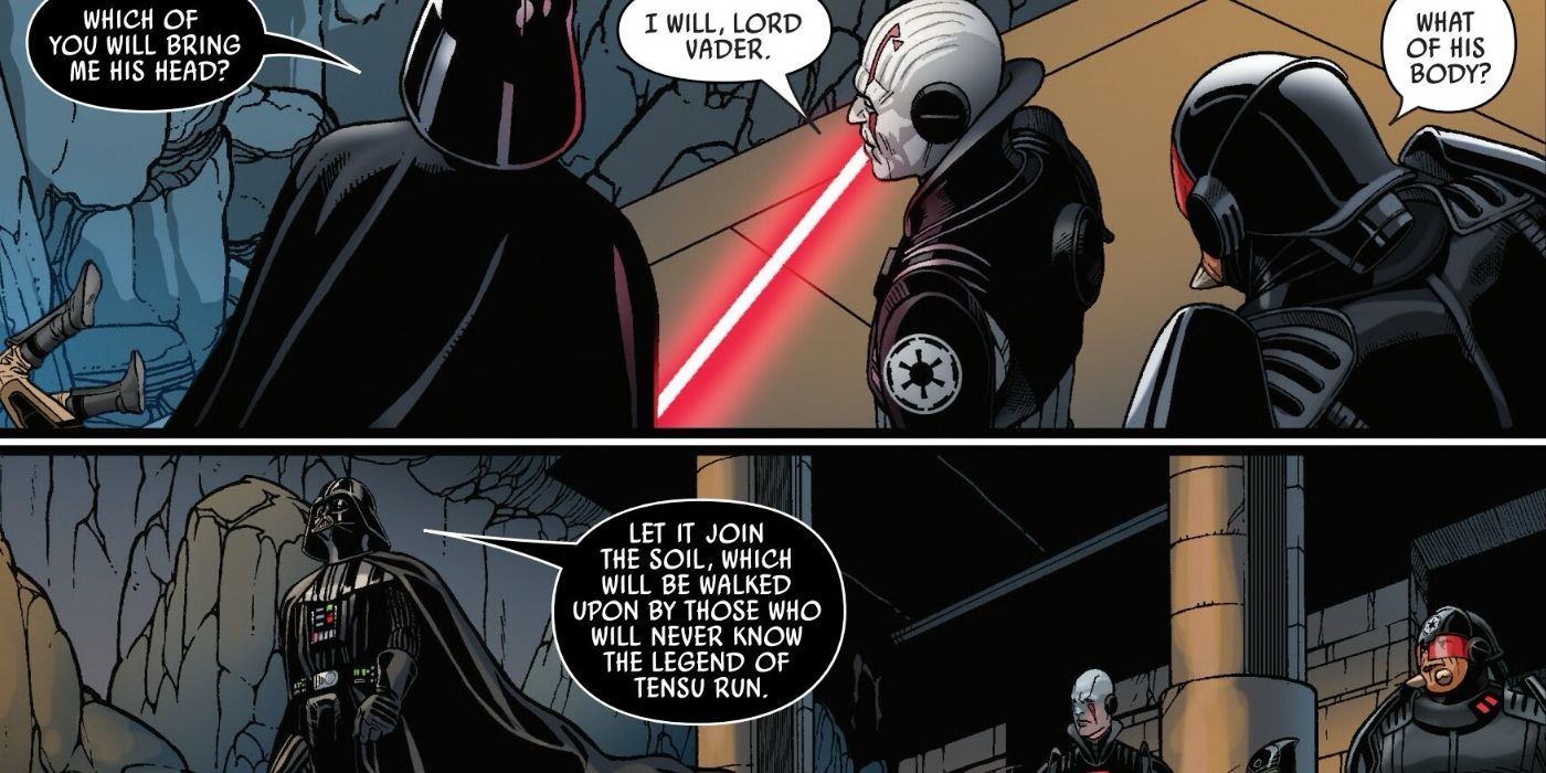 Darth Vader demands the head of Tensu Run