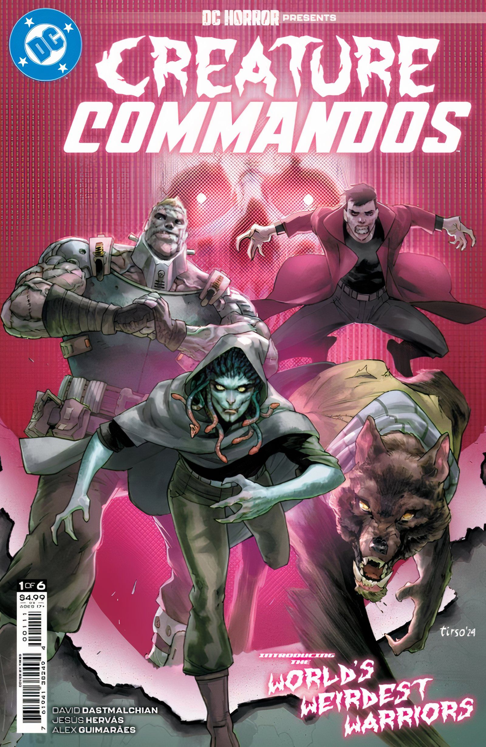 DC Horror presenta la portada principal de Creature Commandos