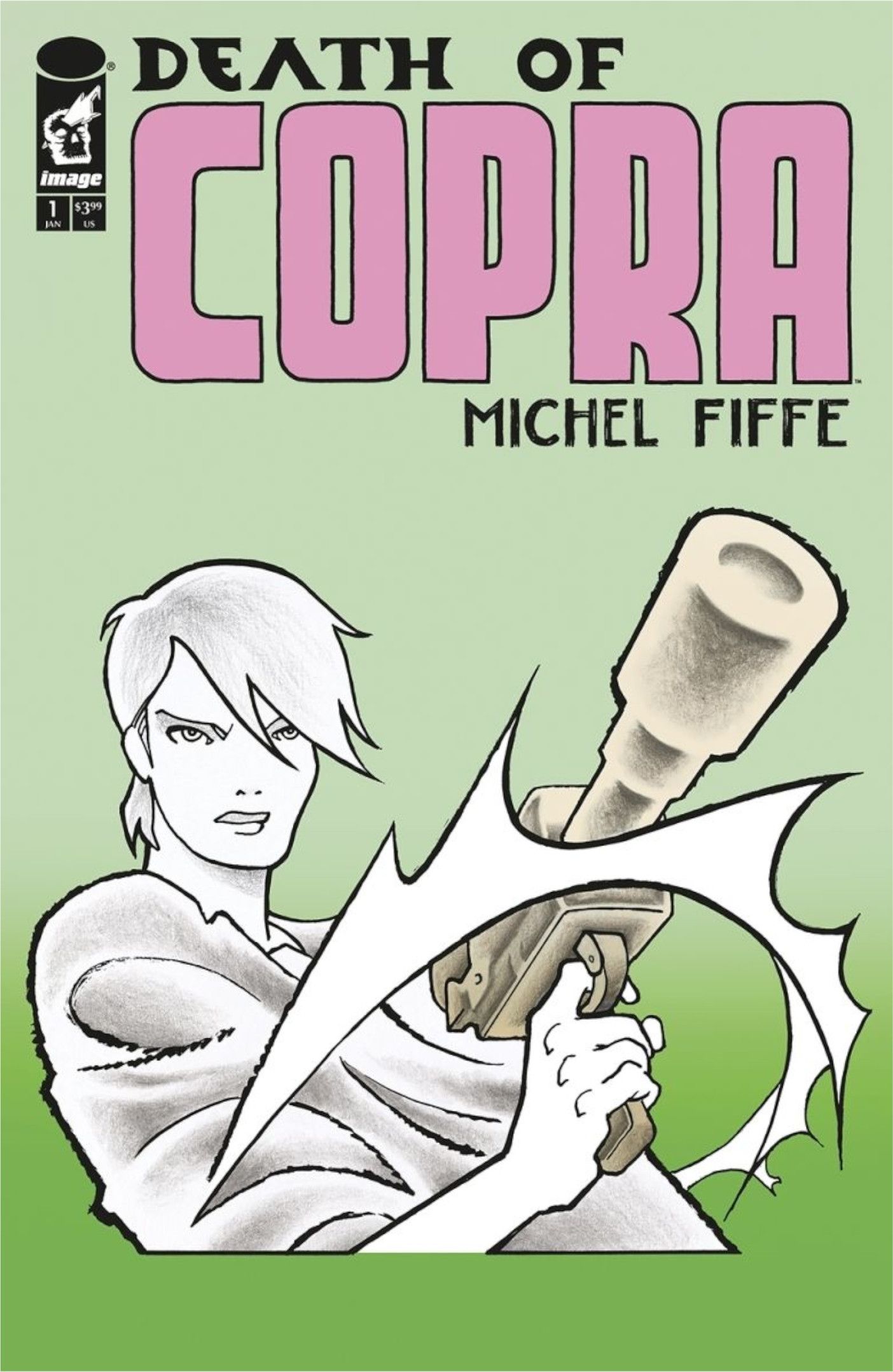 Death of Copra #1 Cover A Guthie draws her gun