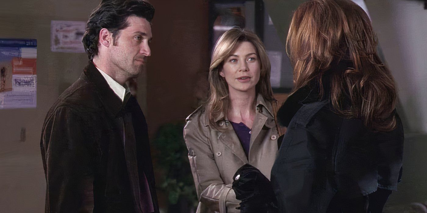 Derek and Meredith talk to Addison on Grey's Anatomy