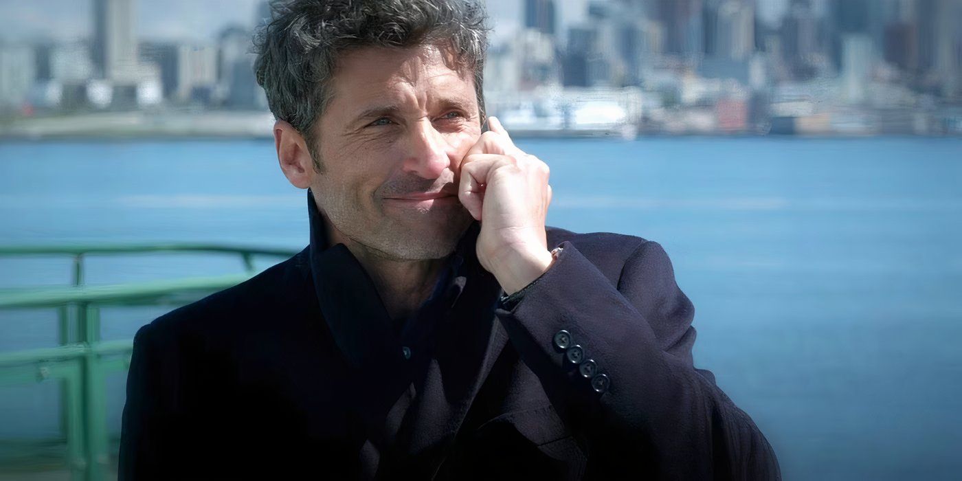 Derek Shepherd on a ferry leaving a voice message on Greys Anatom