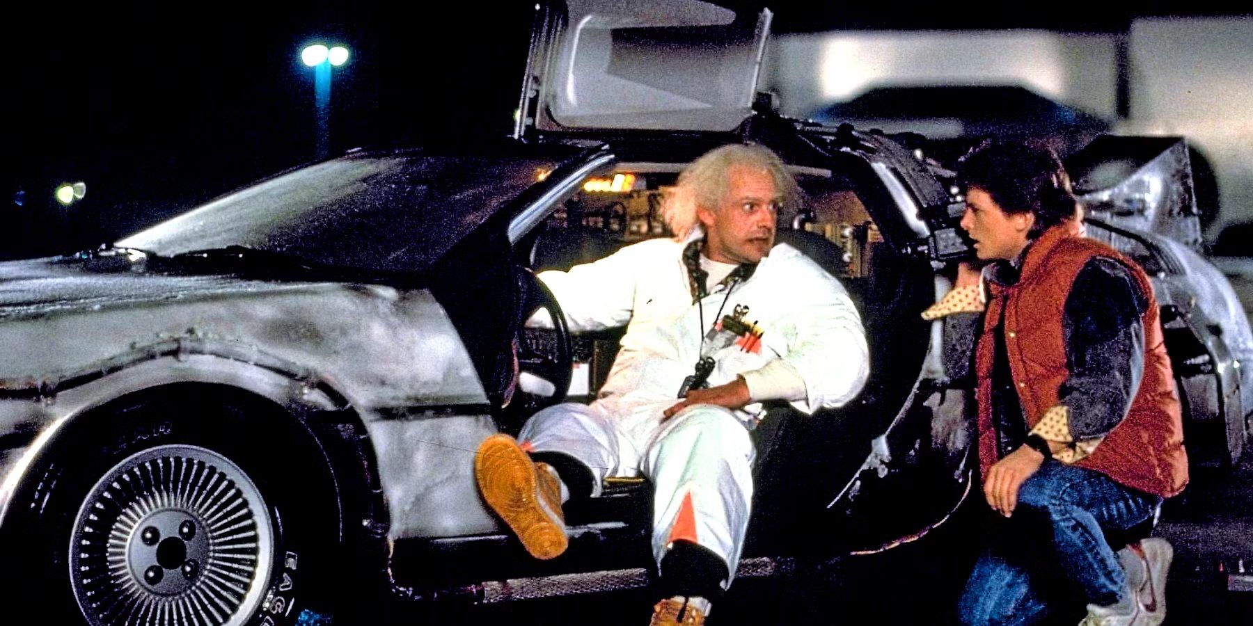 Doc shows Marty the DeLorean in Back to the Future.