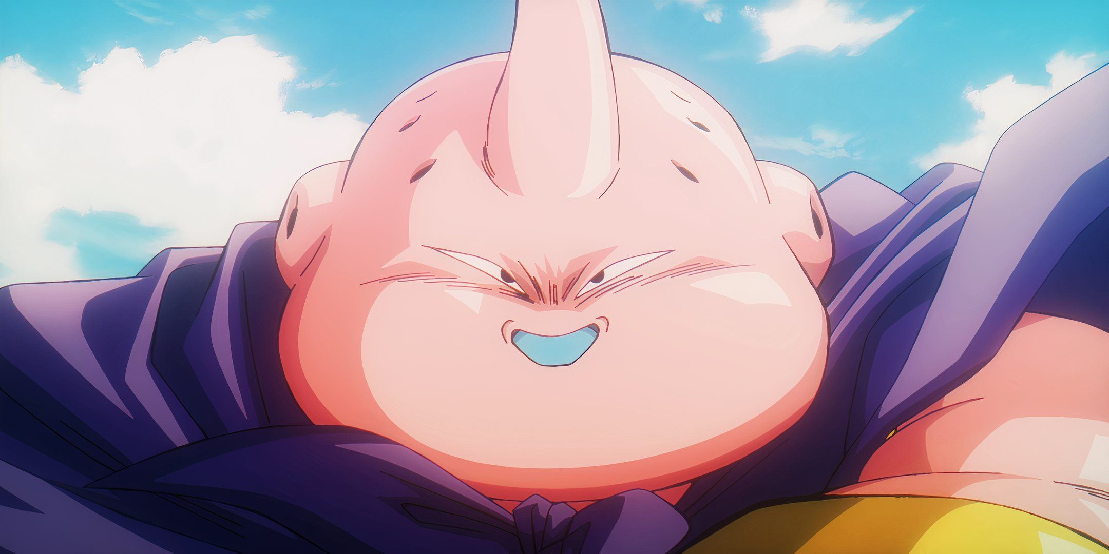 Majin Buu with an evil-looking expression