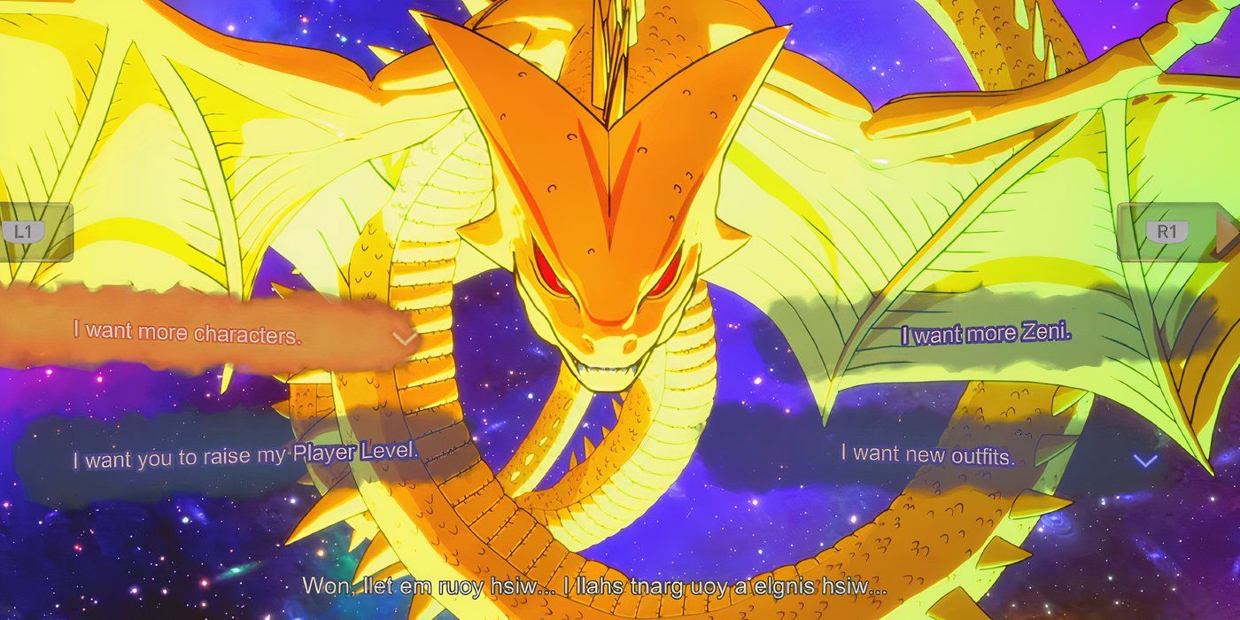 Shenron concede deseos tras ser invocado en Dragon Ball Sparking Zero