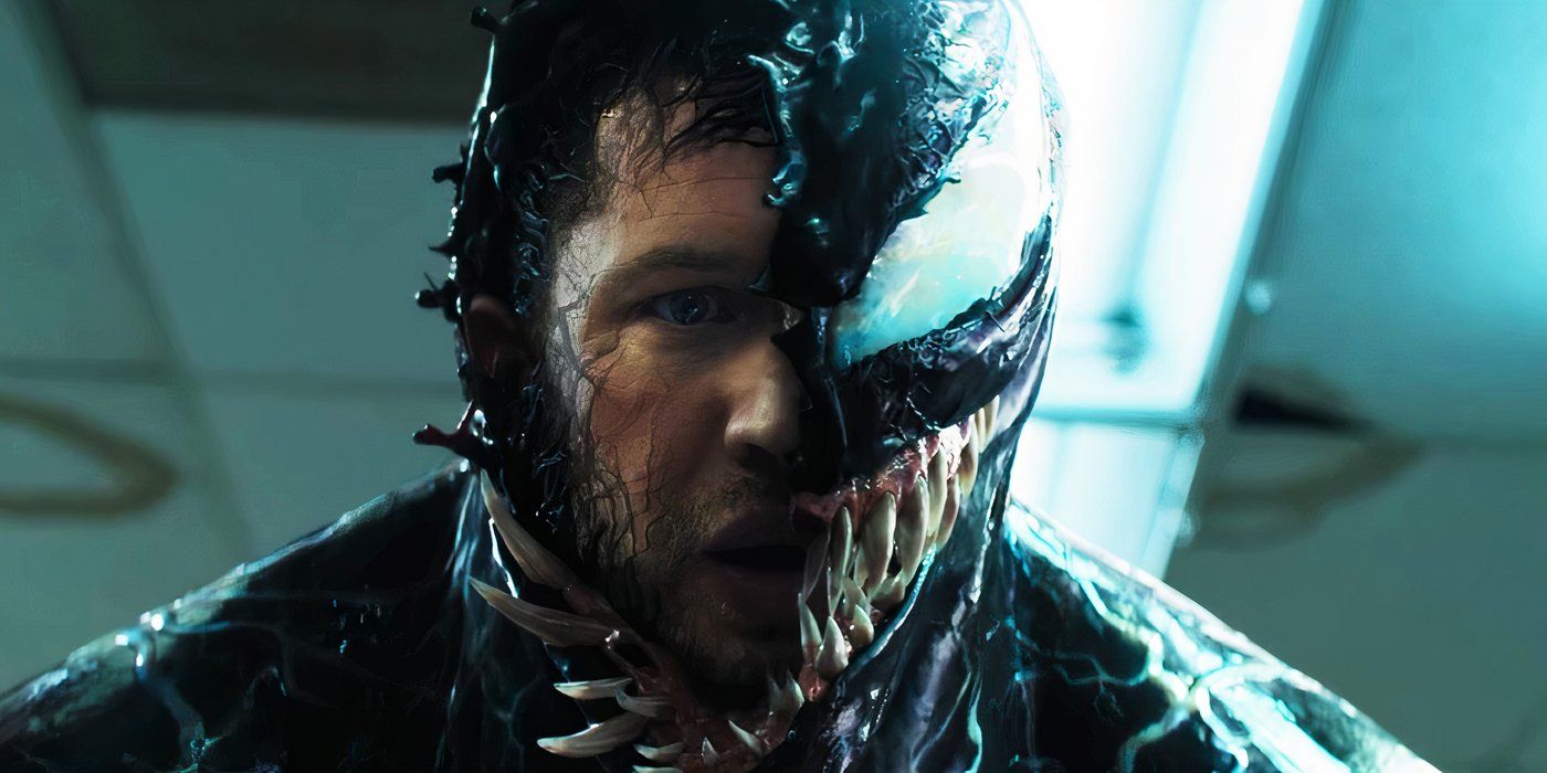 Eddie Brock inside Venom in 2018's Venom