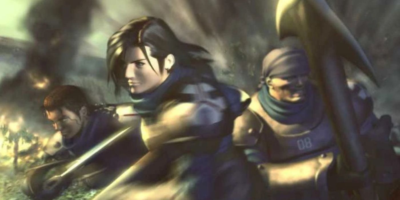 Final Fantasy 8 Laguna Loire with his war comrades