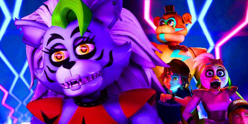 Various characters from the Five Nights At Freddy's series.