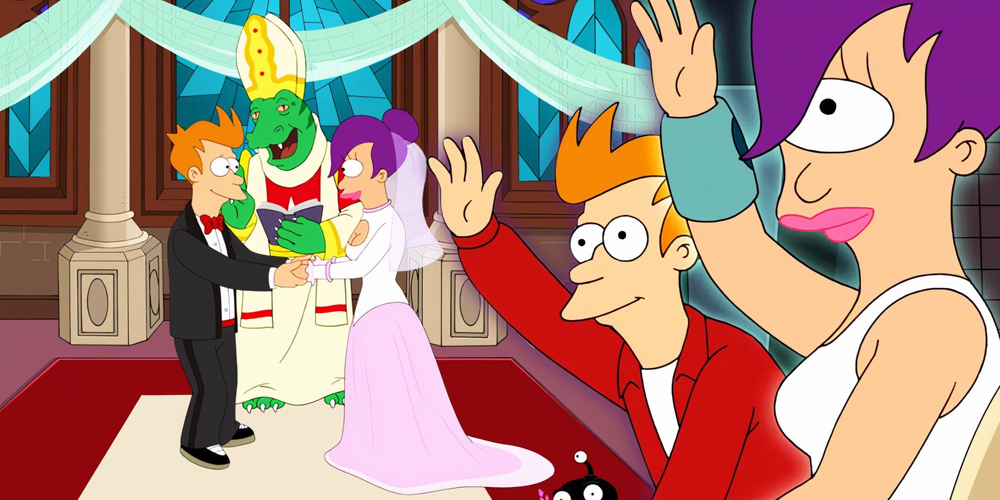 Fry and Leela from Futurama