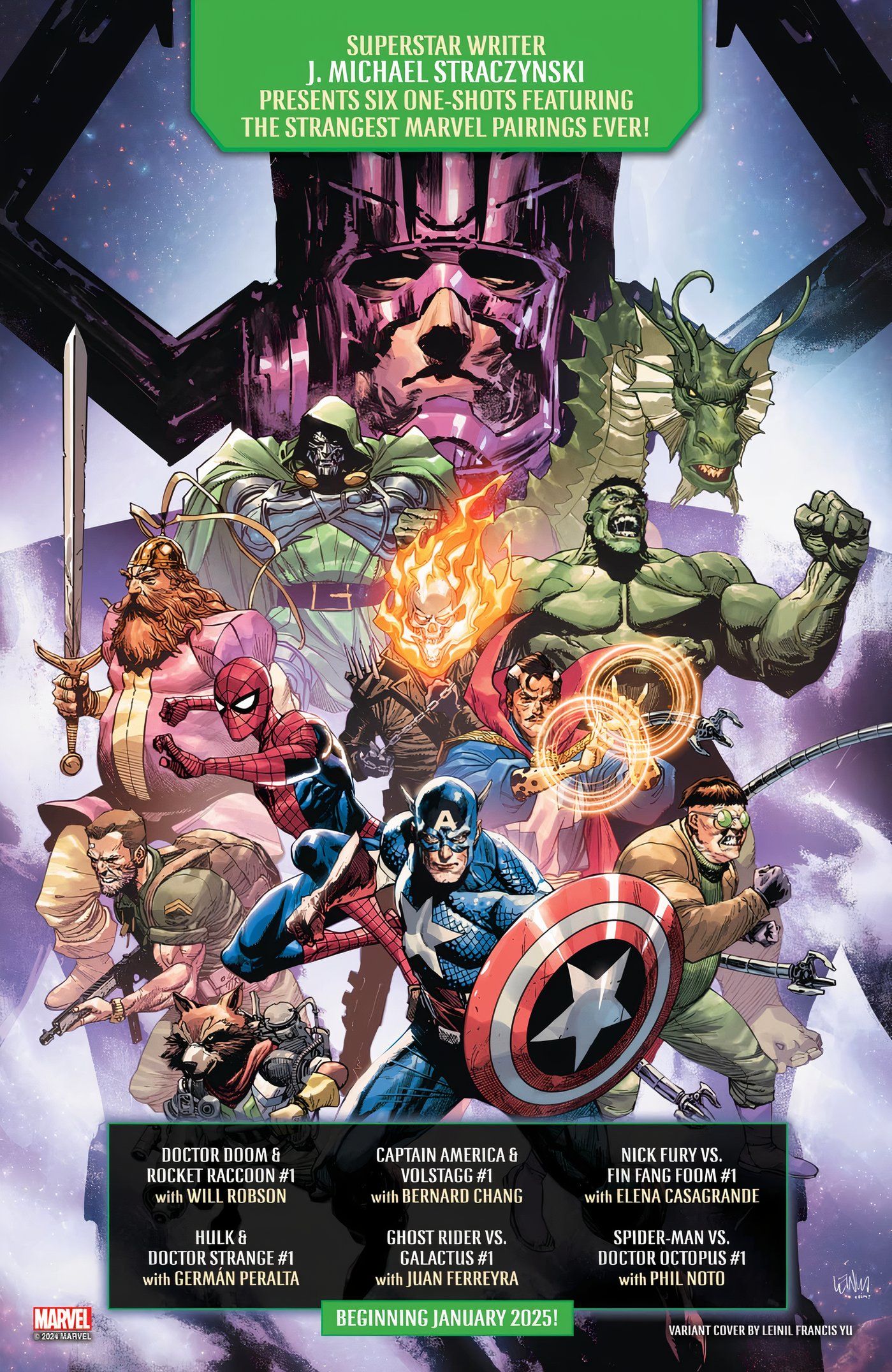 Lista completa de one-shots da Marvel 'VS' de J. Michael Straczynski. 