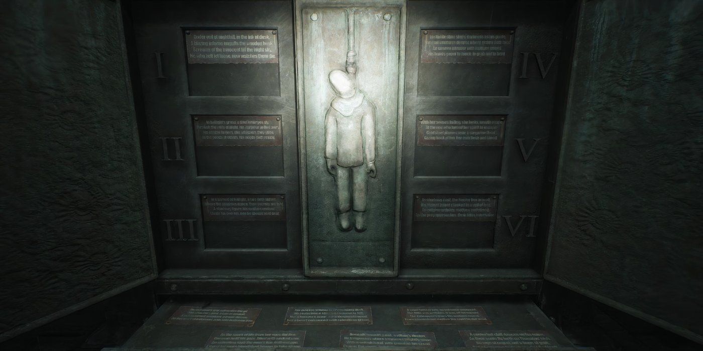 Placa de rompecabezas de Gallows en Silent Hill 2 Re-imagen con anillo