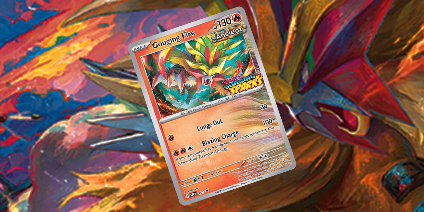 Эта предварительная карта Pokemon TCG Surging Sparks сломана