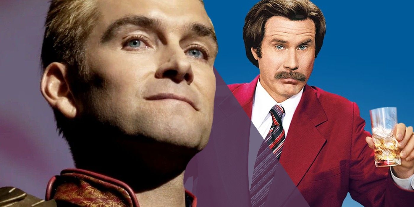 homelander and anchorman's ron burgundy