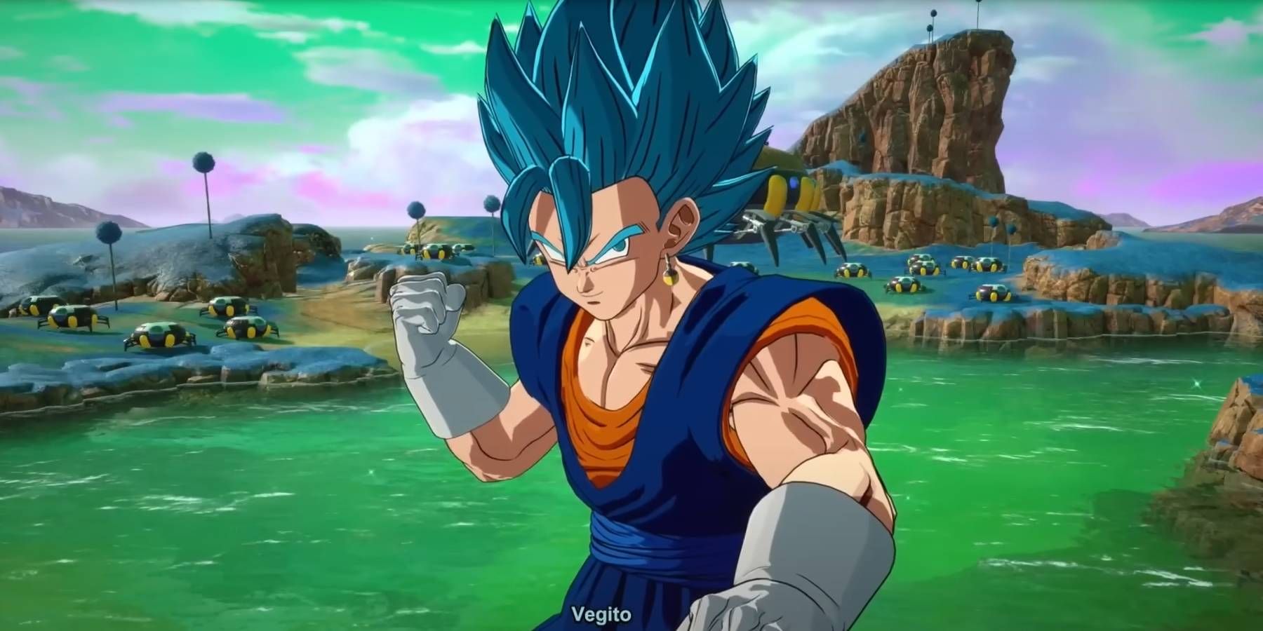 Dragon Ball Sparking Zero Vegito Azul Fusión de Goku y Vegeta