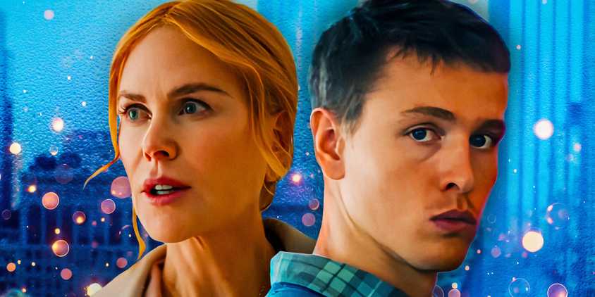 Collage of Nicole Kidman as Romy and Harris Dickinson as Samuel in Babygirl