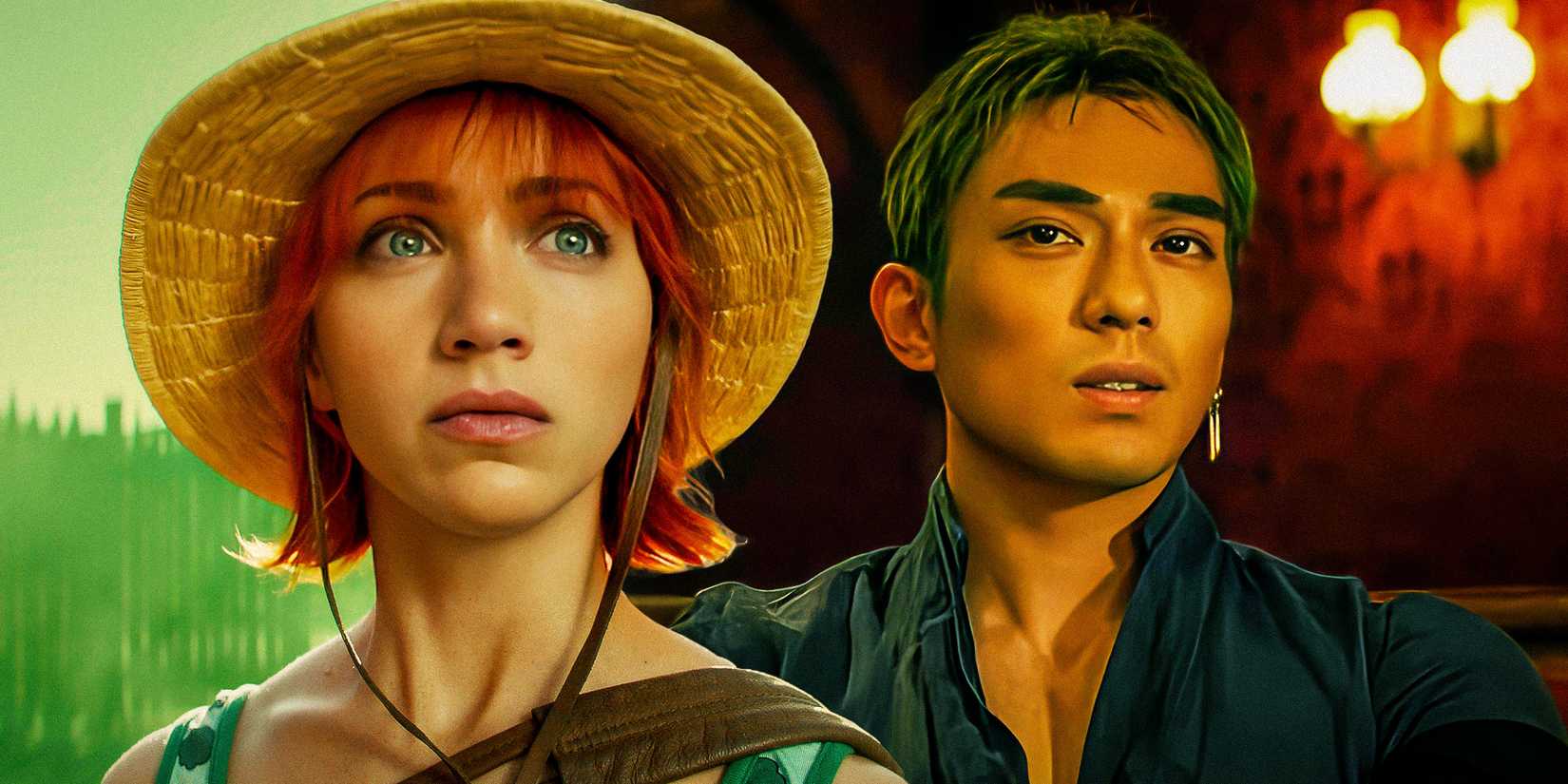 Custom image of live-action Nami and Zoro in One Piece