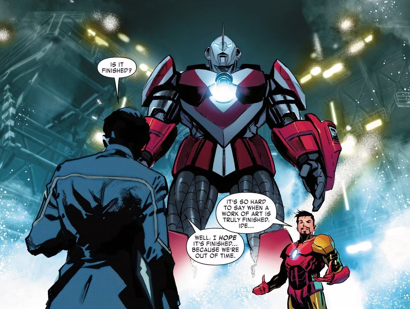 Iron Man makes Ultraman Mech to beat Galactus