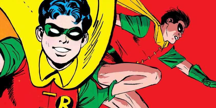 Collage of Jason Todd and Dick Grayson Robins in DC comics