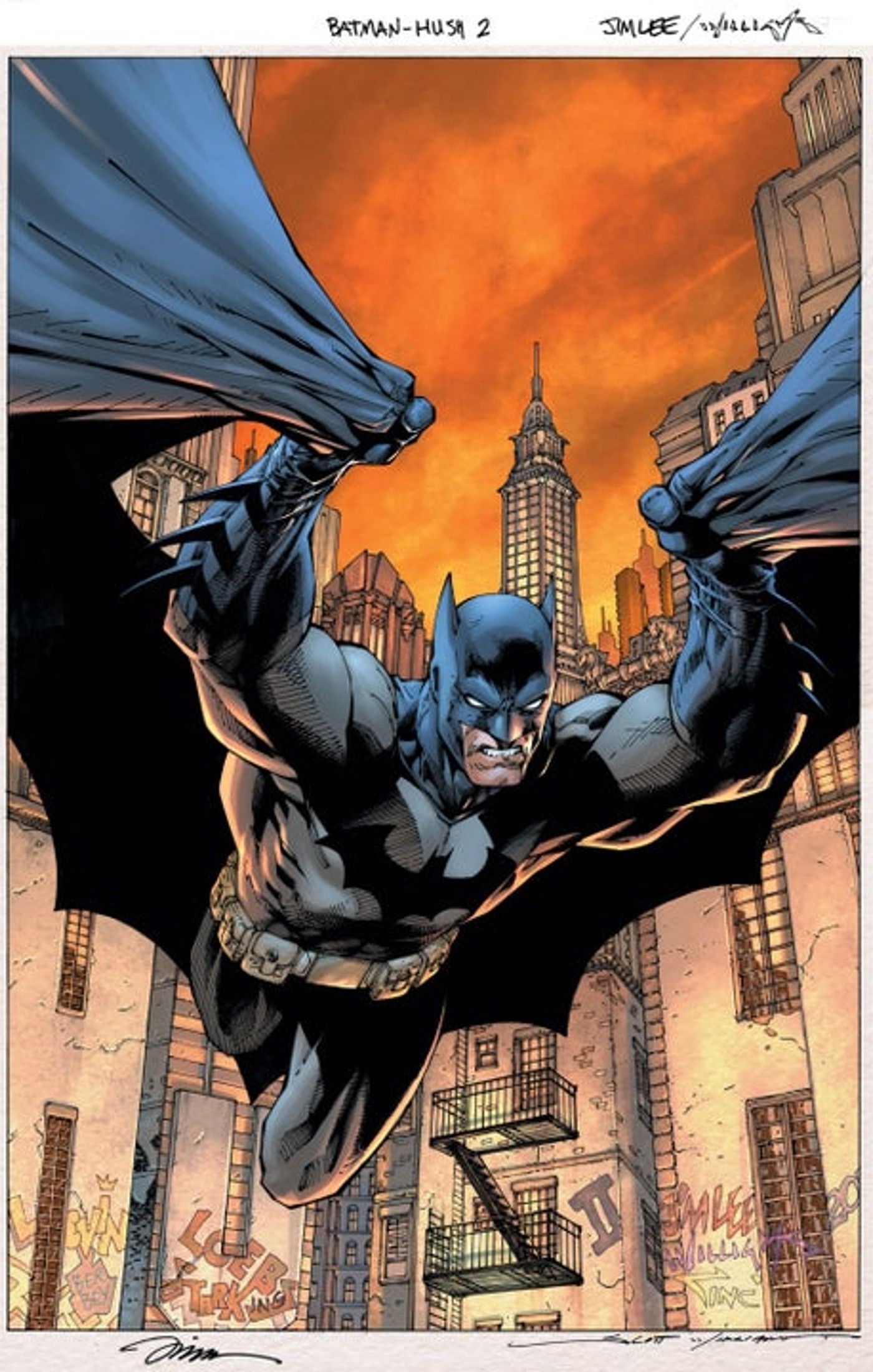 Jim Lee's Batman #158 art for Hush 2