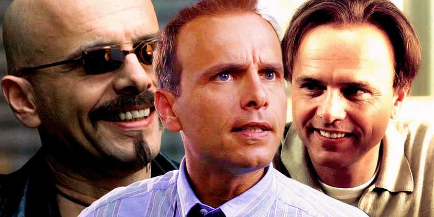 Collage of Joe Pantoliano in The Matrix, Bad Boys and The Sopranos