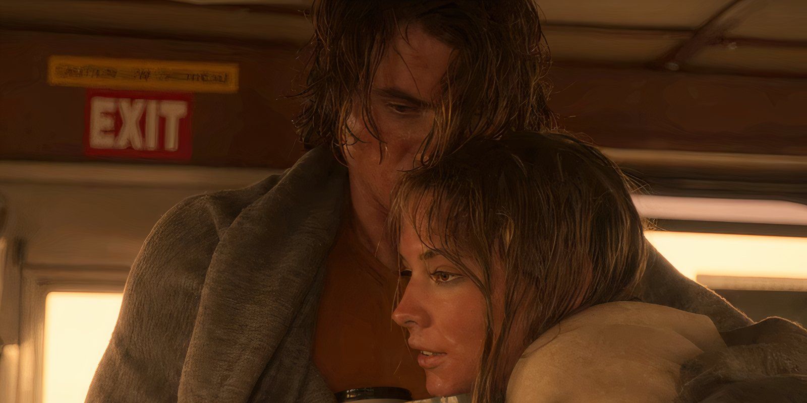 John B and Sarah, played by actors Chase Stokes and Madelyn Cline, in Netflix's show Outer Banks.