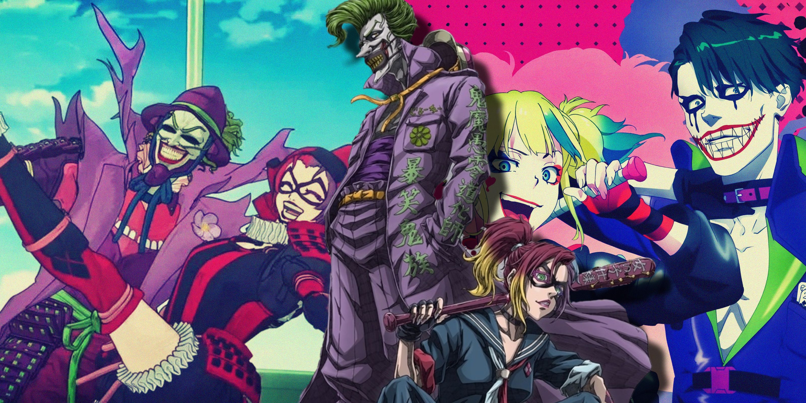 Joker y Harley Quinn obtienen increíbles rediseños de anime para su próxima película, y lucen increíbles