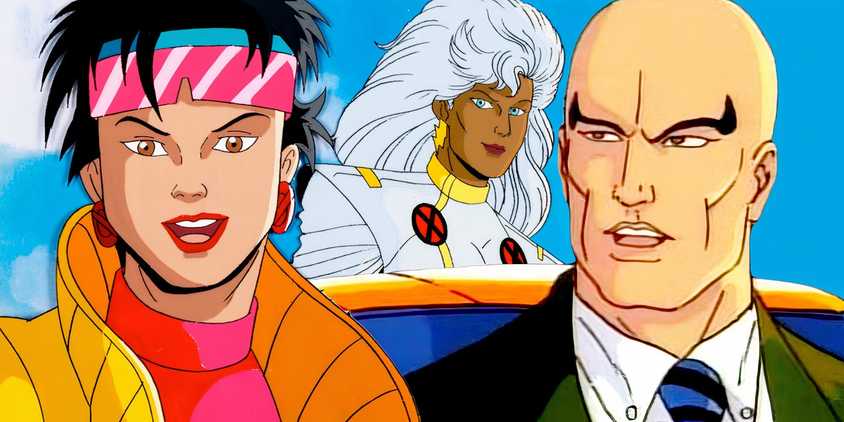 Jubilee, Storm, and Xavier in X-Men The Animated Series