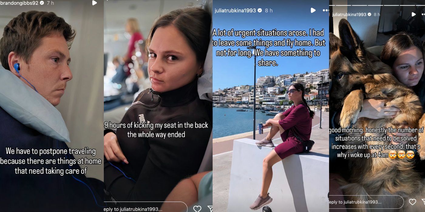 Julia Trubkina in 90 Day Fiance on instagram stories