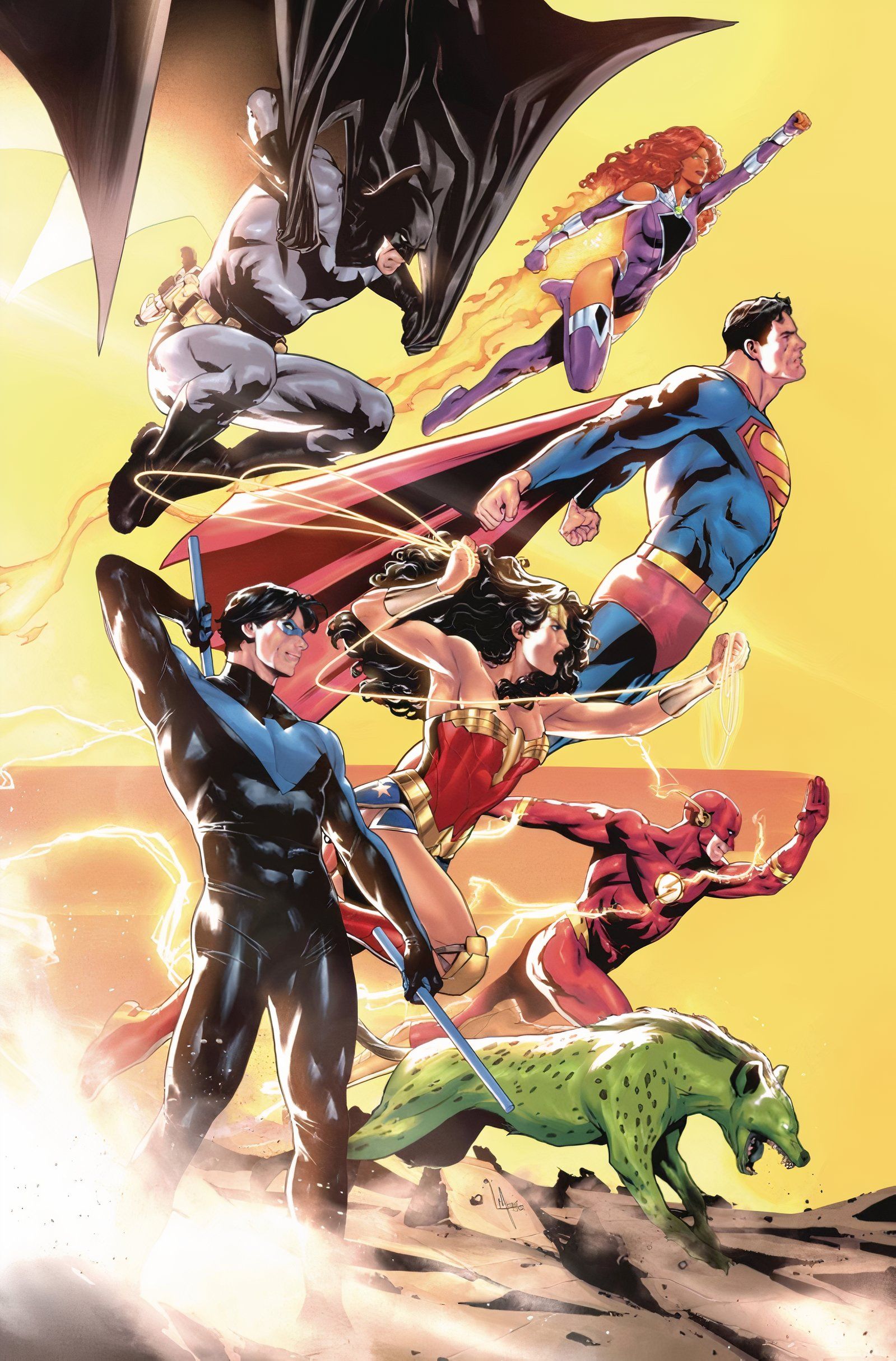 Liga de la Justicia Ilimitada #2 Batman Superman Starfire Nightwing Chico Salvaje Mujer Maravilla Flash