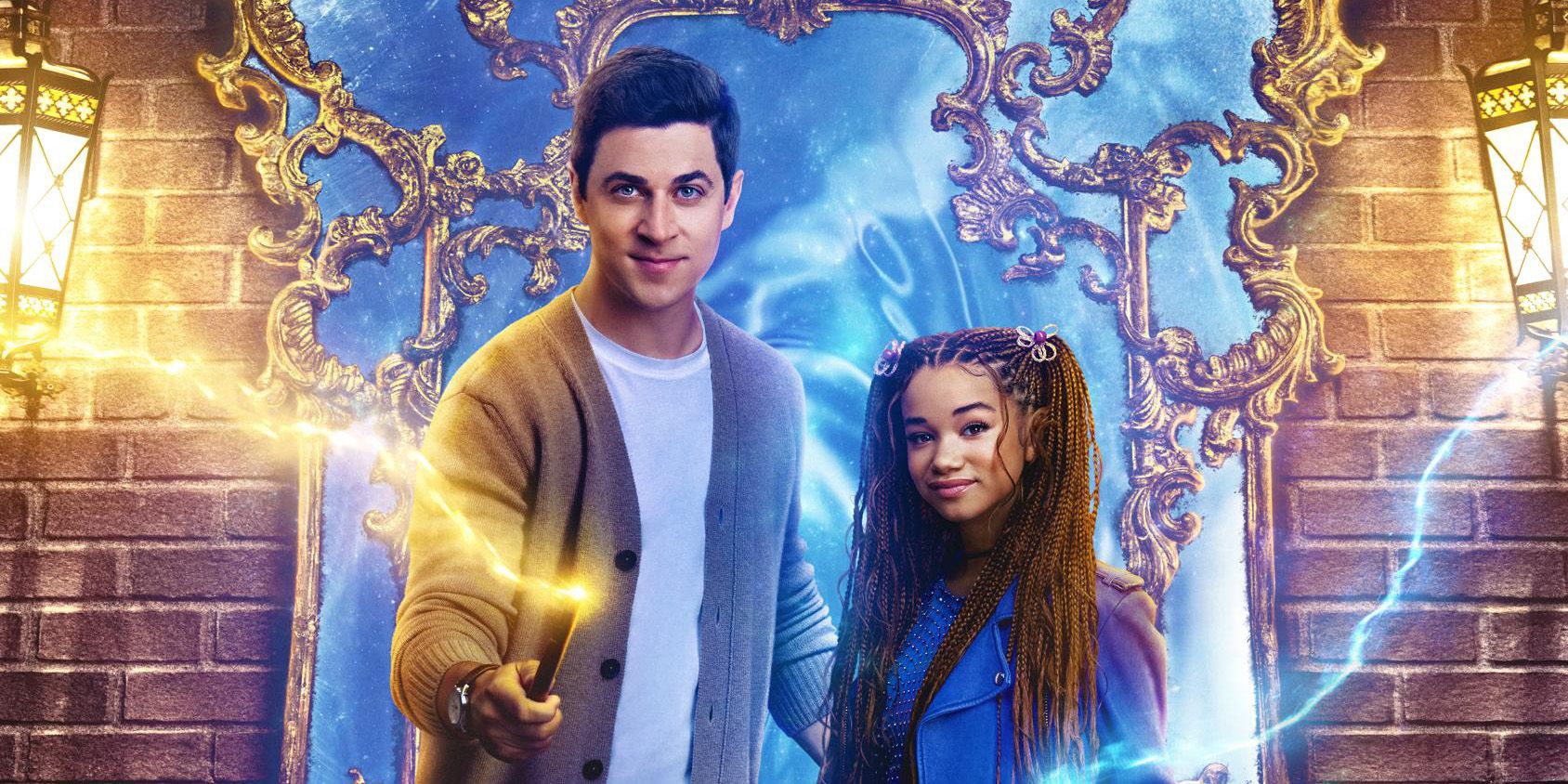 Justin and Billie in the Wizards Beyond Waverly Place poster cropped