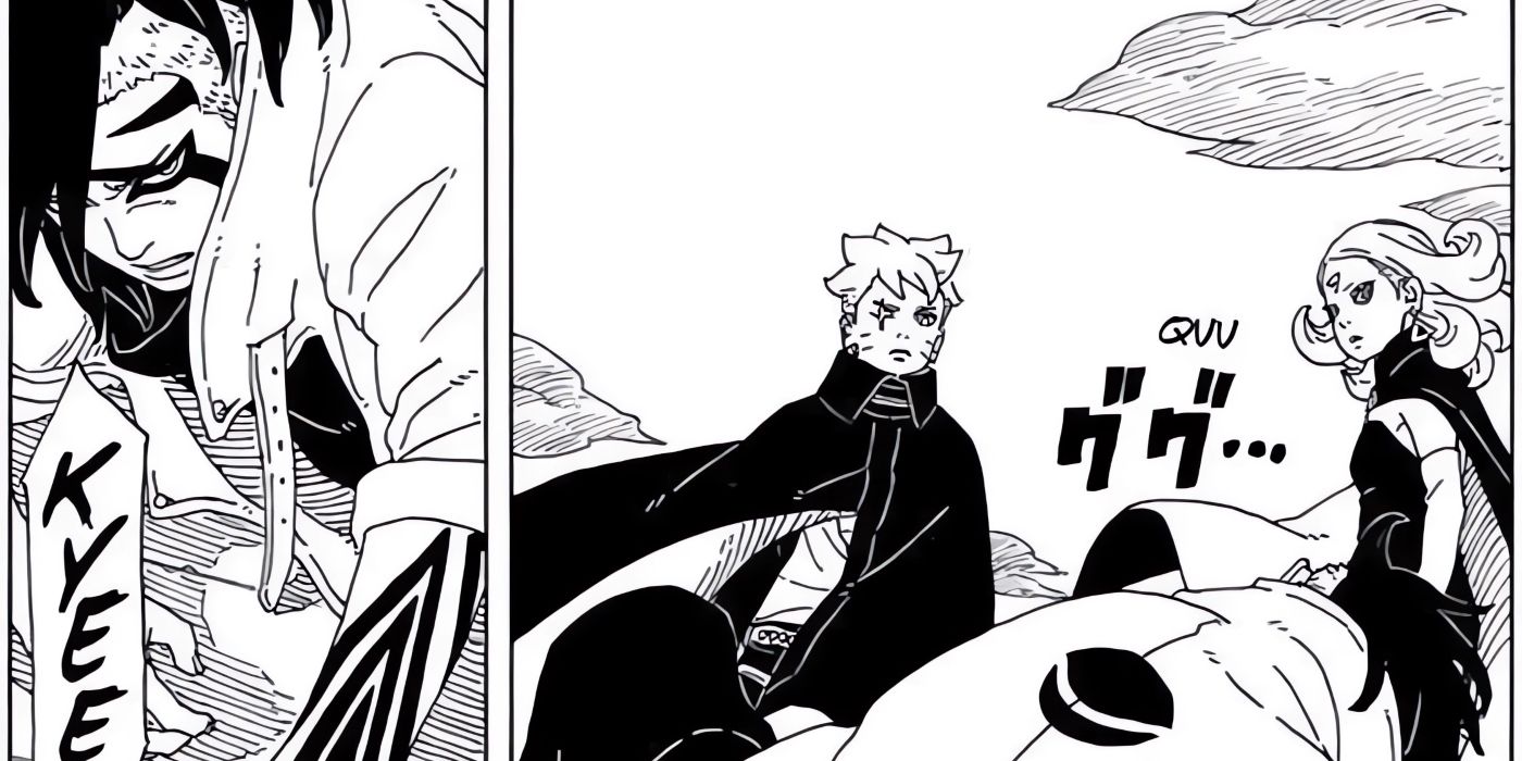 Kawaki ativa o Karma durante sua batalha com Boruto, ativando o de seu irmão também. 