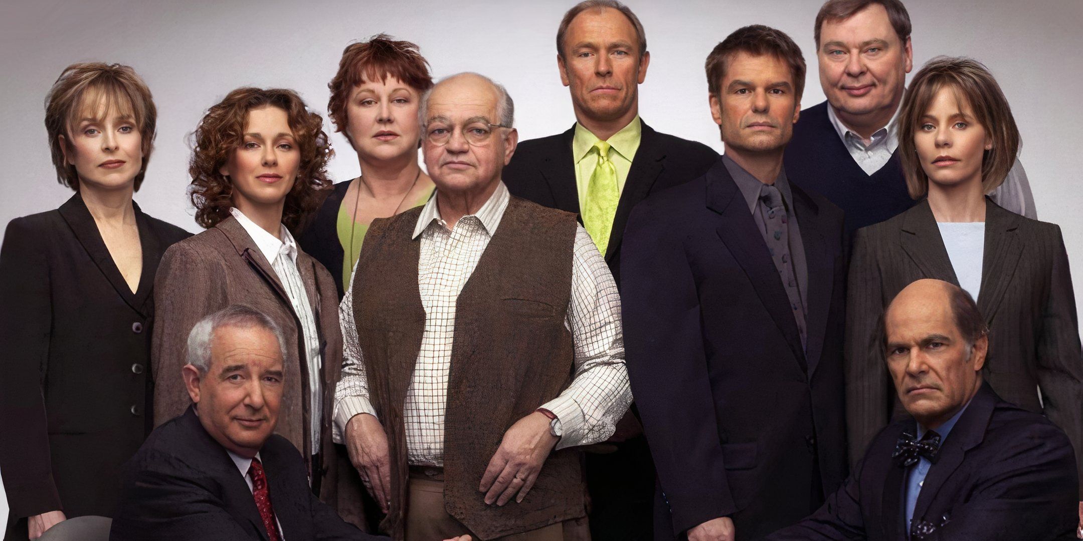 The returning cast of L.A. Law: The Movie. 