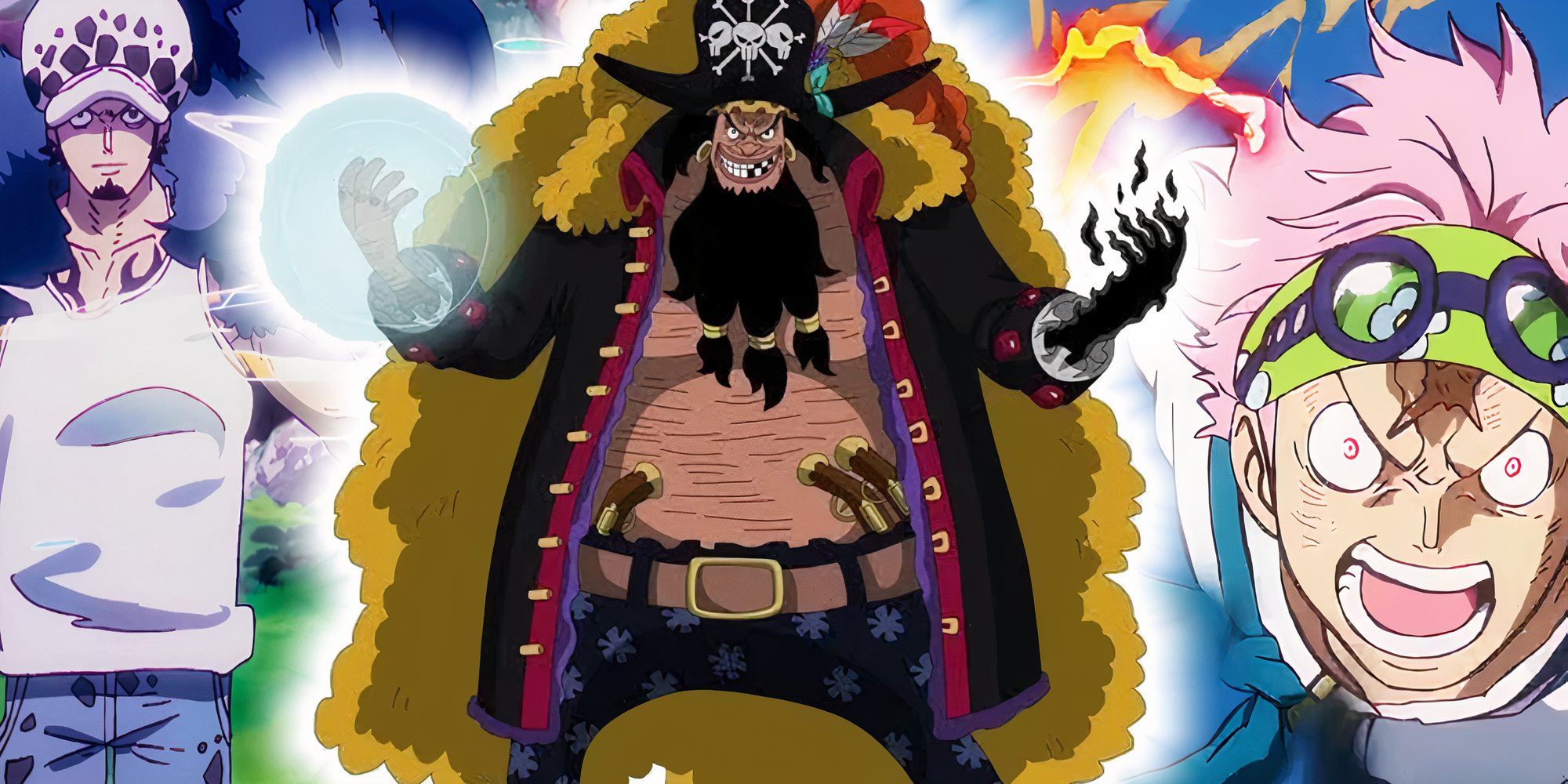 Law and Koby with Blackbeard in the middle