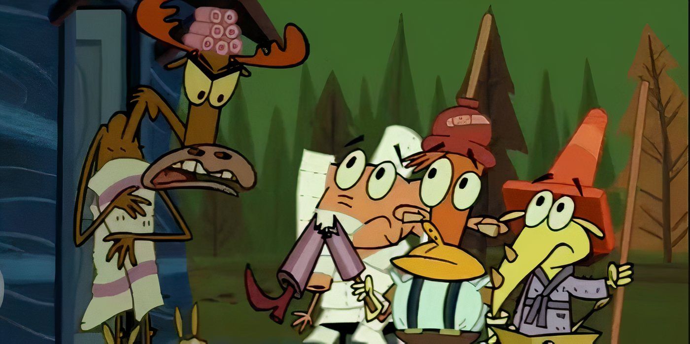 Lazlo e seus amigos fantasiados e doces ou travessuras no acampamento em Camp Lazlo