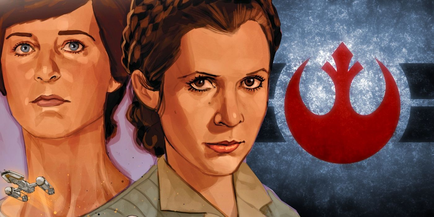 Leia, Mon Mothman and Rebel Symbol Custom Star Wars Image