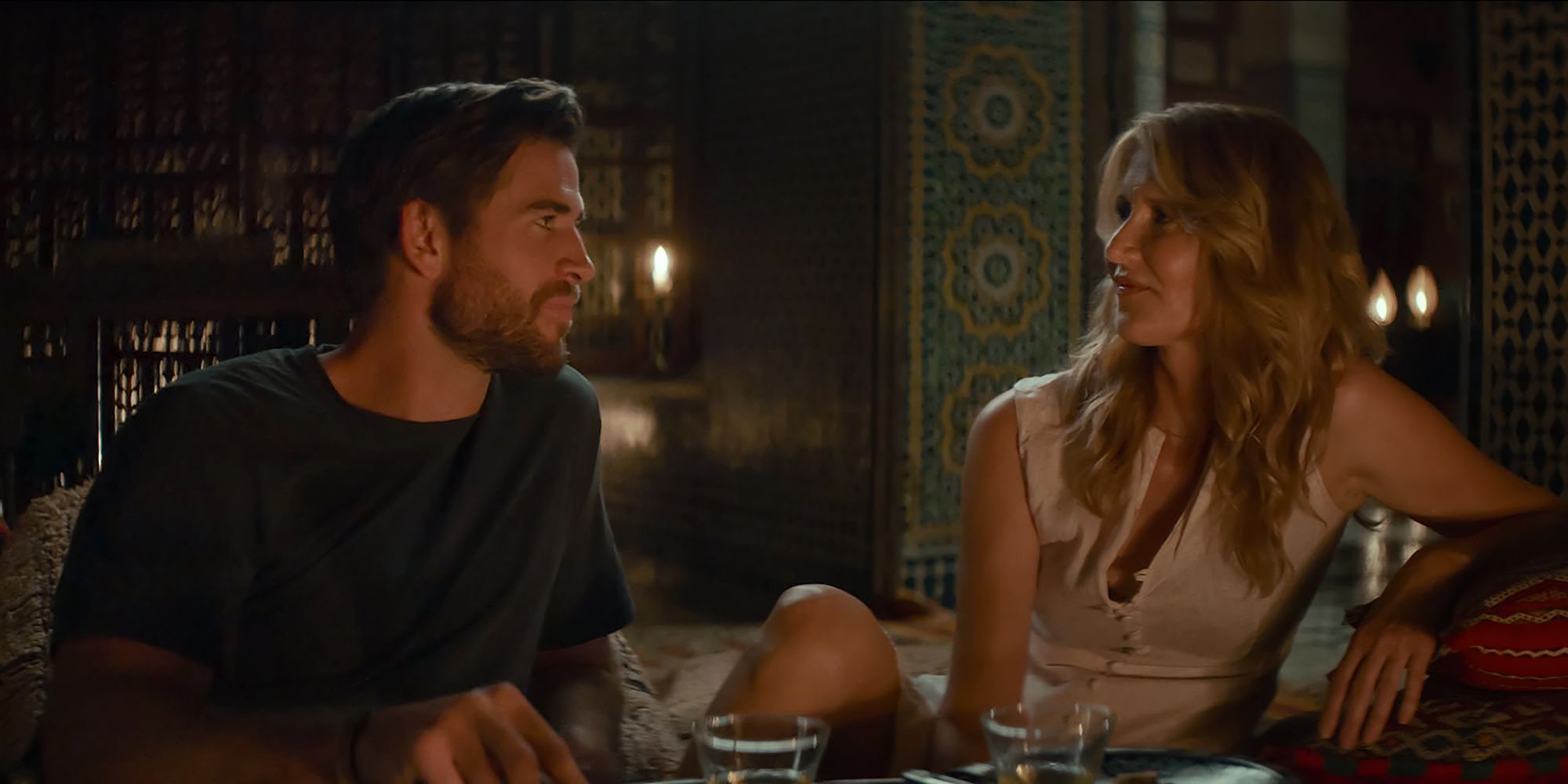 Laura Dern & Liam Hemsworth Were Blown Away By Their Connection In Lonely Planet