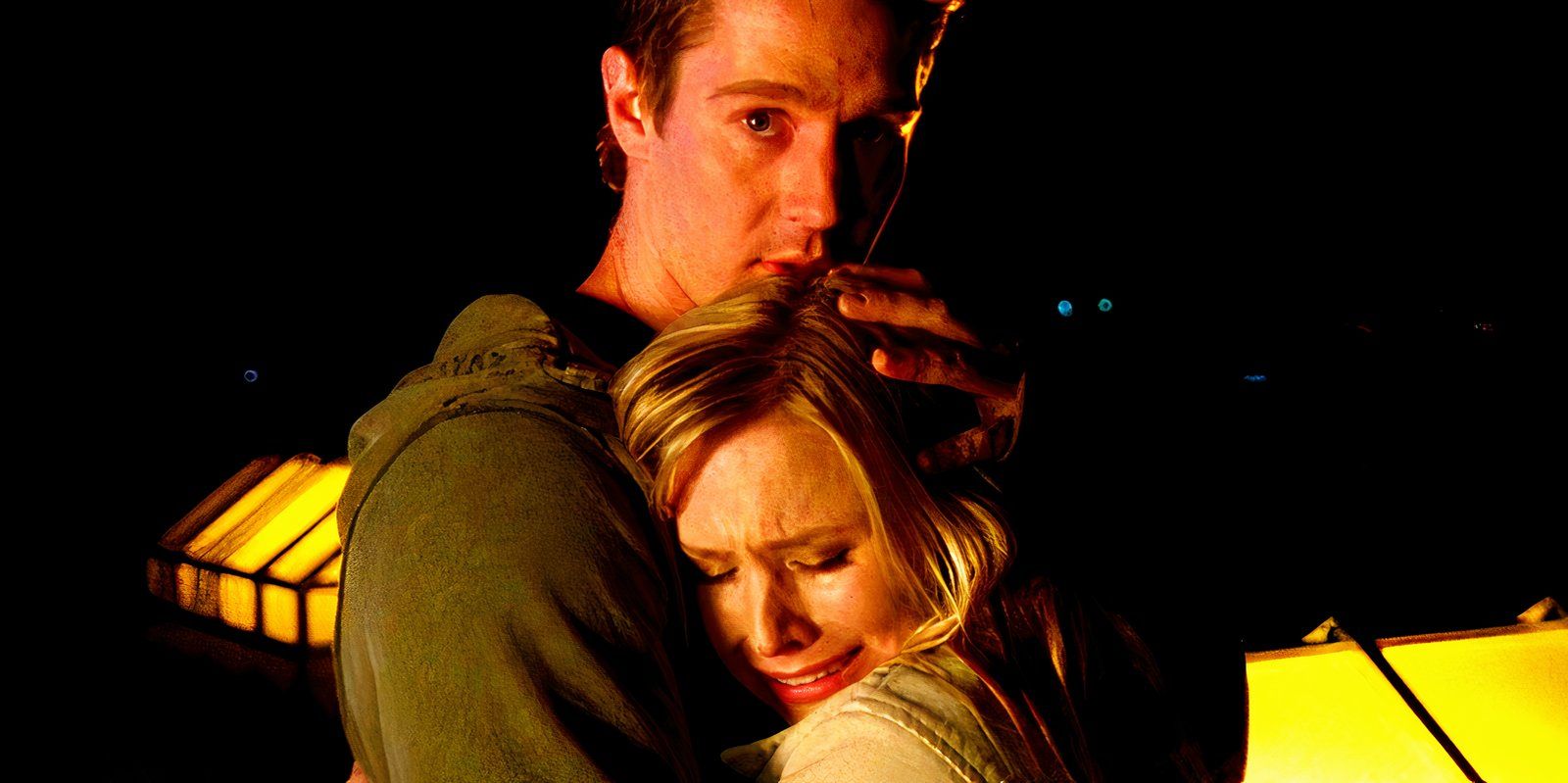 Logans holds a crying Veronica in Veronica Mars