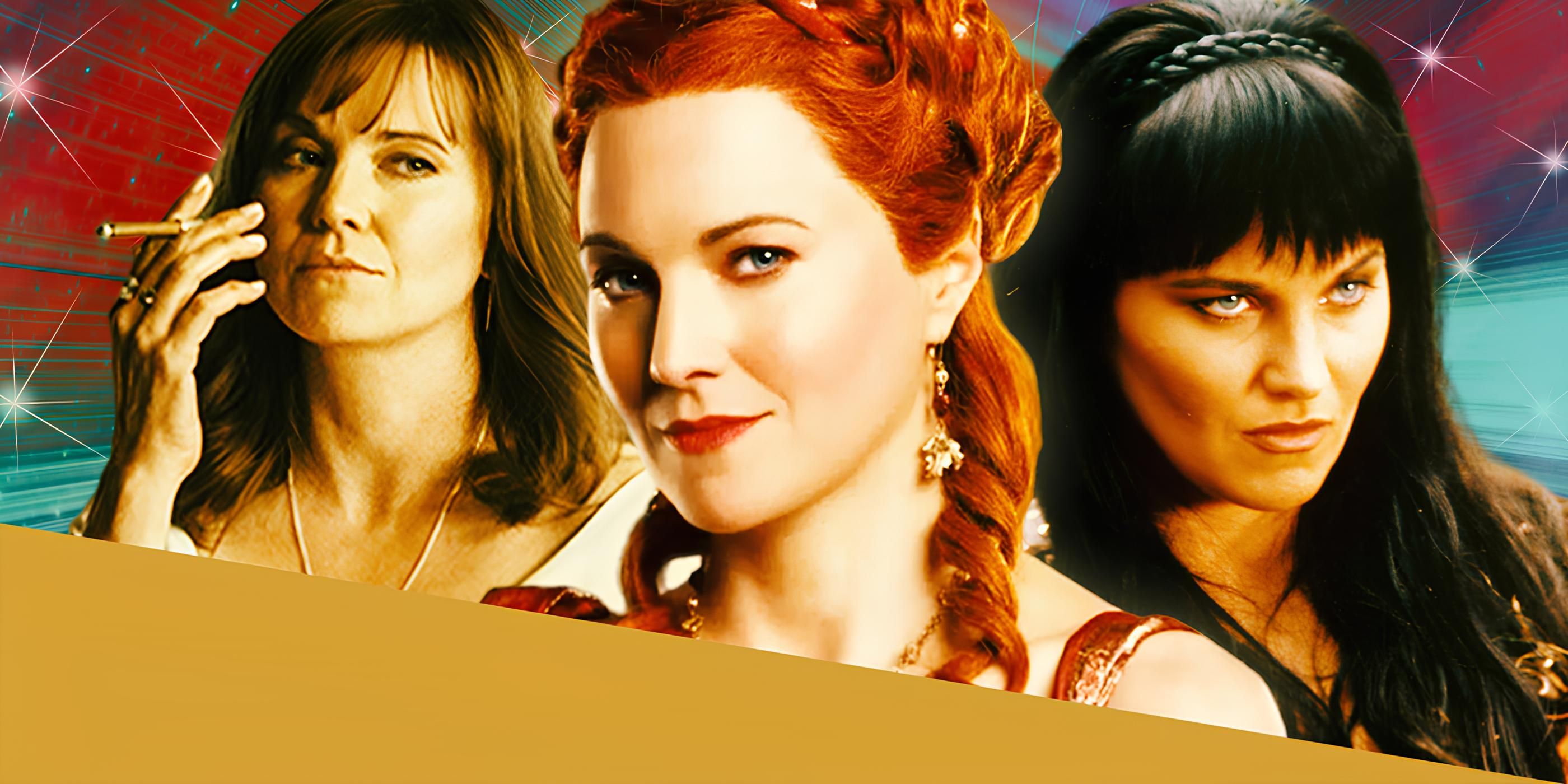 Lucy Lawless in Spartacus and Xena Princess Warrior