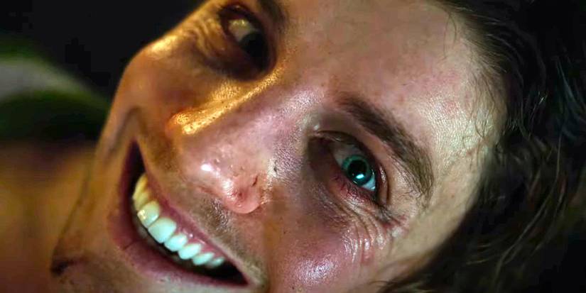 Lukas Gage's terrifying facial expression in Smile 2