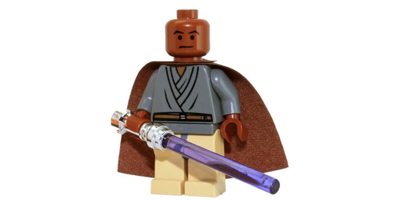 Mace Windu LEGO Minifigure Purple Lightsaber