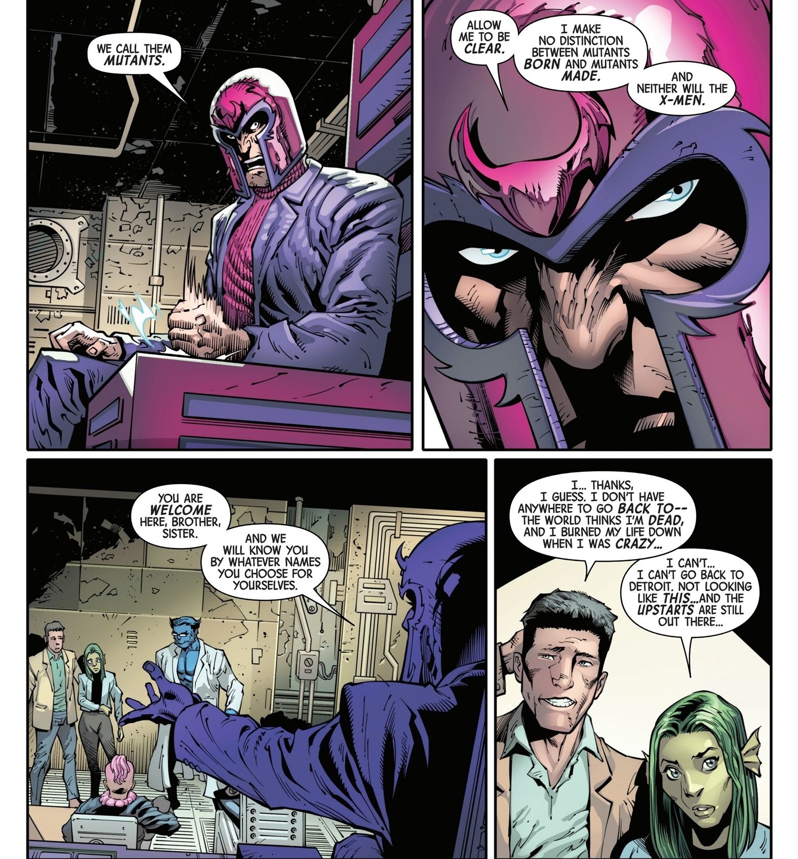 Magneto dá as boas-vindas a dois novos mutantes nos X-Men 