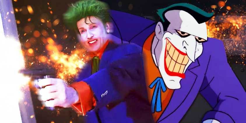 Mark Hamill as Joker in Birds of Prey 2002, and Joker from Batman The Animated Series