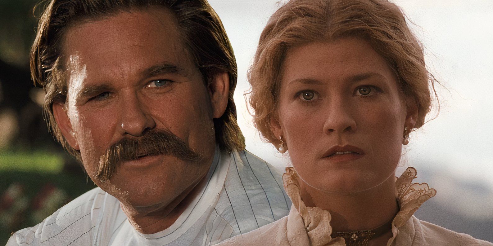 Wyatt Earp (Kurt Russell) and Mattie Earp (Dana Wheeler-Nicholson) in Tombstone