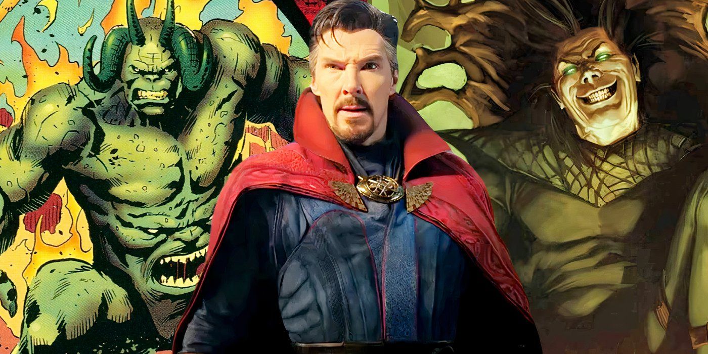 Doctor Strange del MCU con Satanás y Pesadilla