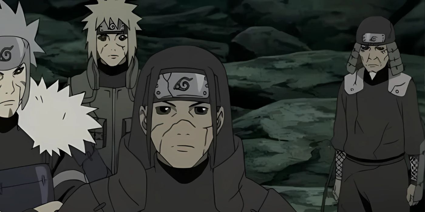 Minato, Tobirama, Hiruzen, and Hashirama arrives in the battlefield through Edo Tensei