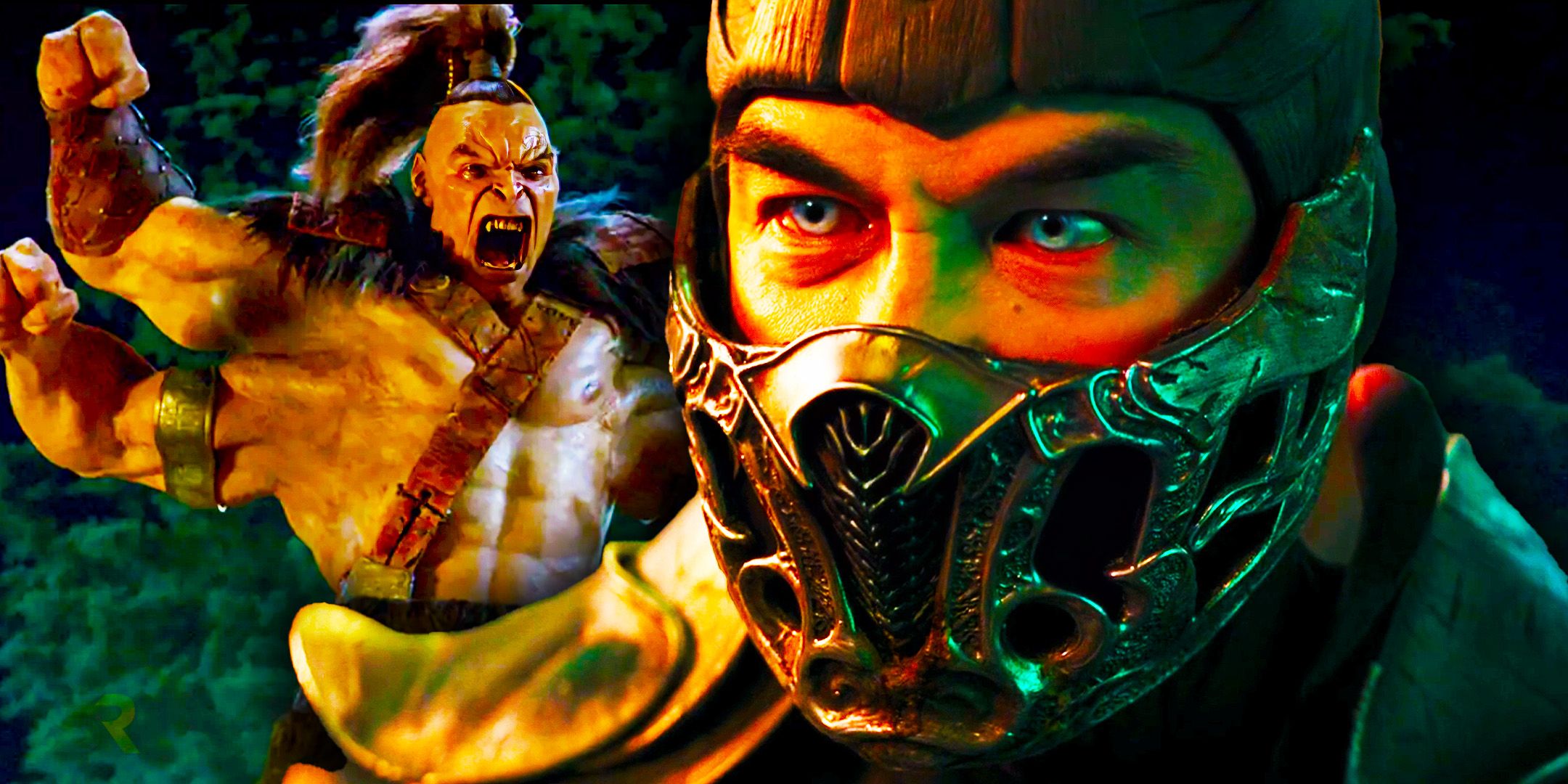 Custom image of Goro and Sub-Zero in Mortal Kombat 2021.